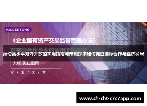 推动高水平对外开放的实用指南与策略探索如何促进国际合作与经济发展